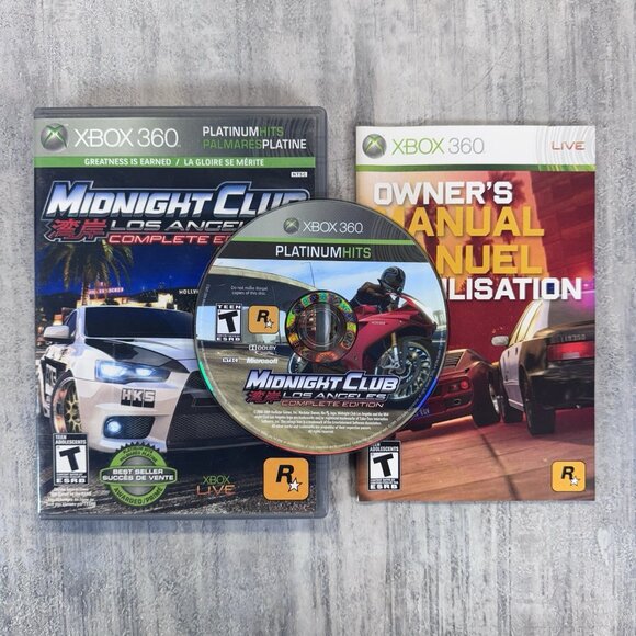 Midnight Club: Los Angeles Edition (Xbox 360) Complete w/ Manual Very Nice - Picture 1 of 4